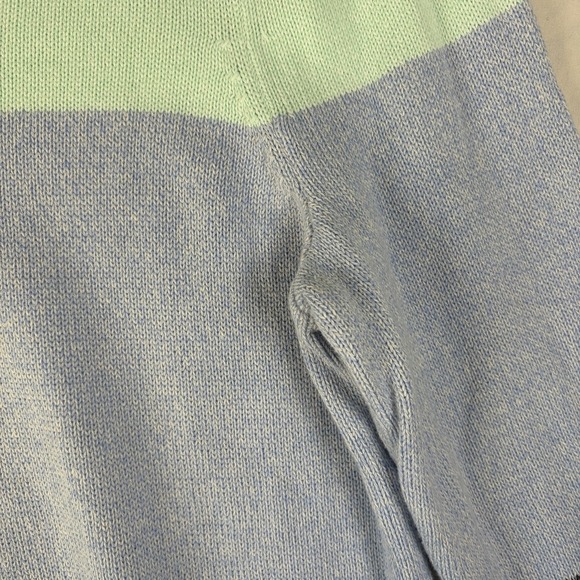 Talbots 100% Pima Cotton Marled Colorblock Crewneck Sweater Sz L Petite Womens - Picture 6 of 9